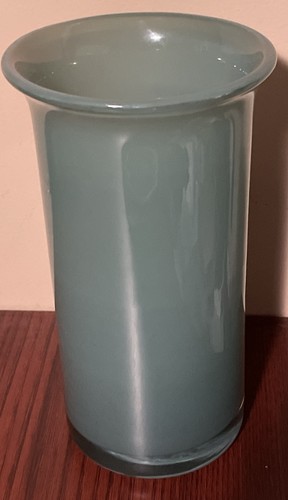 Studioglas Strombergshyttann Indians-Indiana Green Vase Sweden Signed - Picture 2 of 8