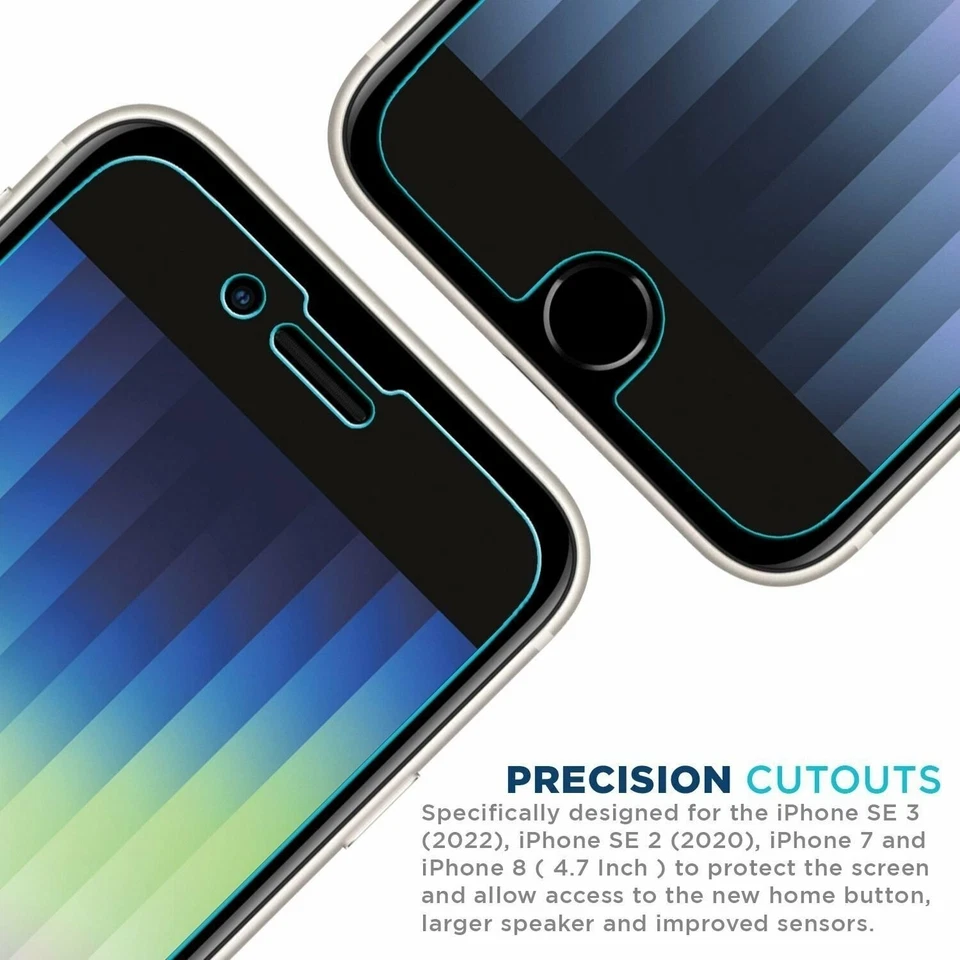 Tech Armor Matte / Anti-Glare Film Screen Protector for iPhone SE 3 (2022) 3 Pck - Image 3 of 4