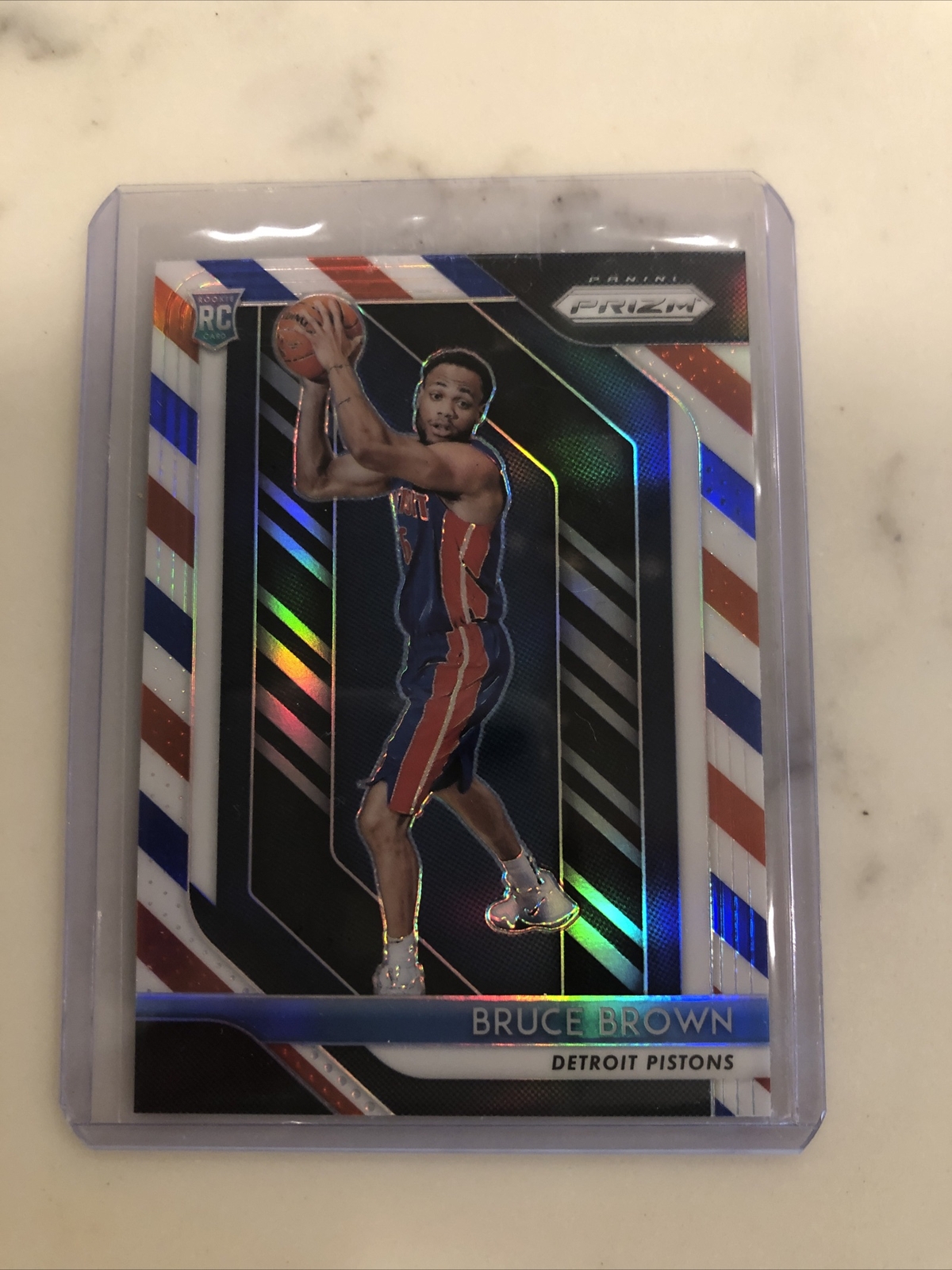 2018-19 Panini Prizm Red White Blue Bruce Brown RC # 132 Rookie