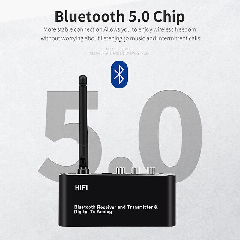 Optical Coax Toslink Digital to Analog Converter RCA Stereo Audio 3.5mm Adapter - Picture 1 of 11