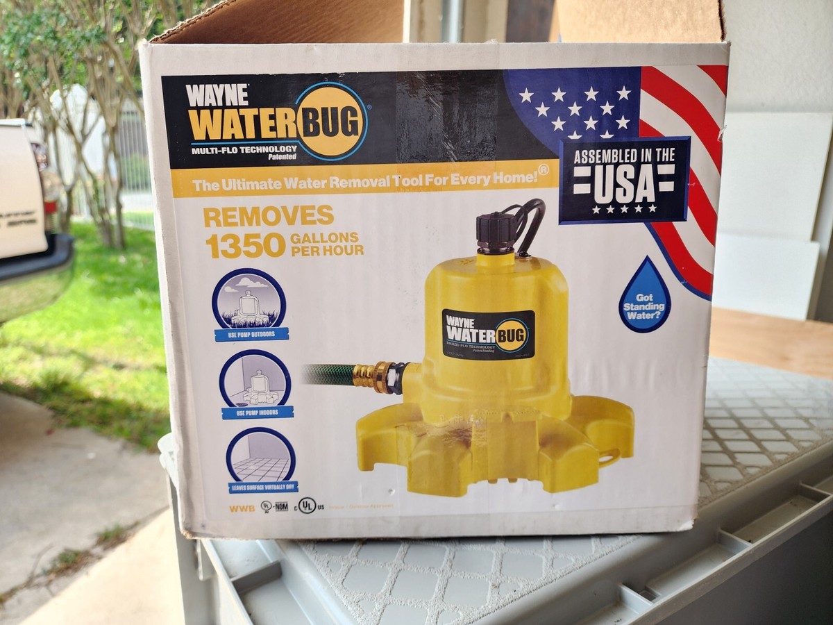 0.16 HP WaterBUG Submersible Utility Pump with Multi-Flo Technology 0.16 HP WaterBUG Submersible Utility Pump with Multi-Flo Technology