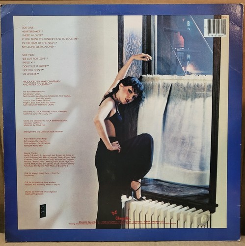 Pat Benetar - In the Heat Of The Night Vinyl 1979 Chrysalis 1st Press Used/VG+ - Picture 2 of 4