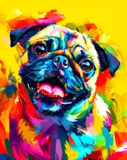 Pug Picture - 8x10 Photo Art Print Cute Pug Dog Collectable Artwork
