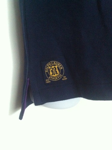 Ralph Lauren Girls Polo Shirt Navy Blue/Purple Large Lion/Crown Yellow Sz 5 NWT - Picture 6 of 7