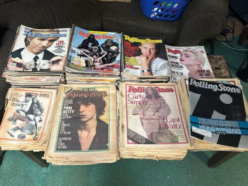 Lot of 187 Vintage Rolling Stone Magazines (1970-1989) - Mixed Conditions *READ*