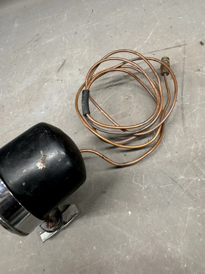 Medidor de presión de combustible Stewart Warner de colección arrastre carreras rata Hot Rod Ford Chevy Foto 4 de 4