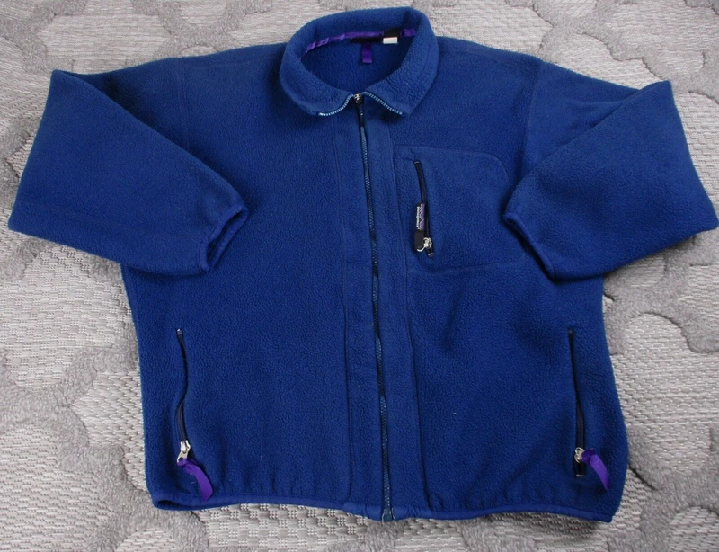 patagonia vintage fleece full zip made in usa jacket