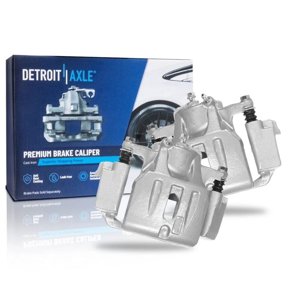 Front Brake Calipers w/Bracket Brake Pads Kit for 2001 - 2007 Toyota Highlander - Image 2 of 4