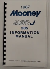 Mooney 1987 M20J 205 Information Manual-Reproduction