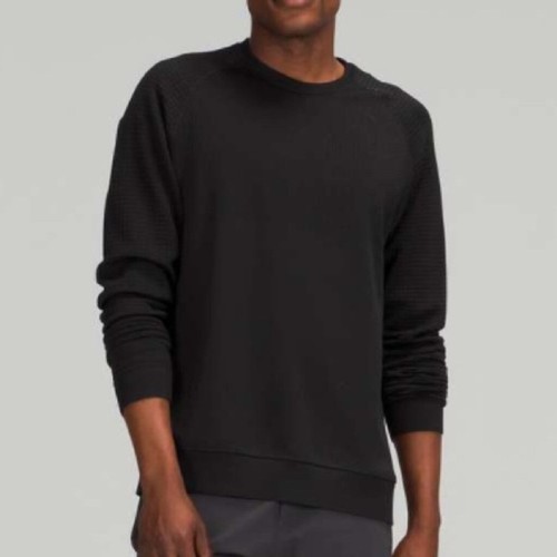 Lululemon Engineered Warmth Long Sleeve Crew Tech Layer Size L Black Merino Wool - Picture 9 of 9