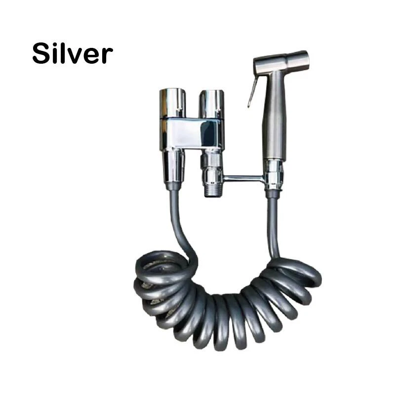 1-In-2-Out Dual Control Valve Handheld Toilet Faucet Sprayer Douche Bidet Spray - image 3 of 4