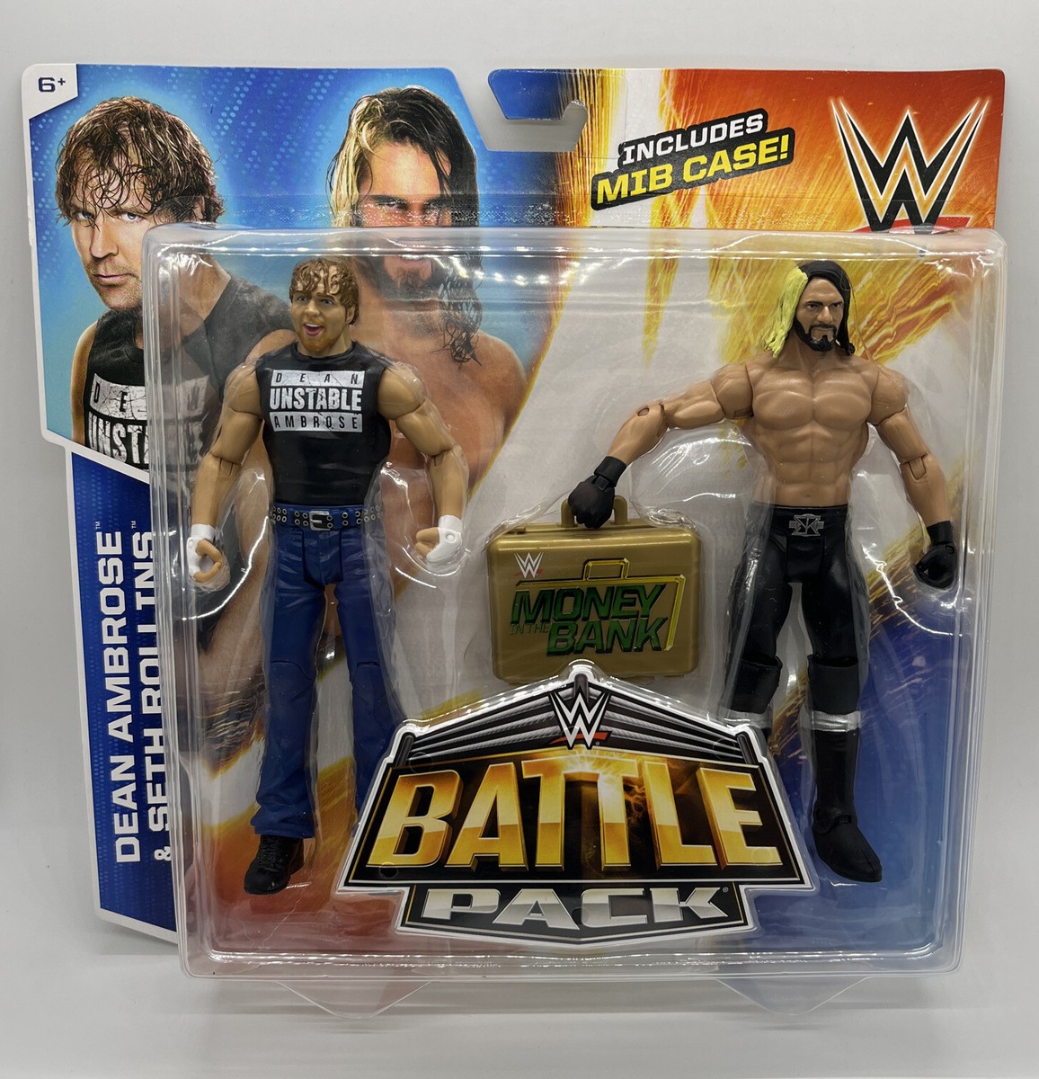WWE BOXセット WWE SETH ROLLINS & DEAN AMBROSE FIGURES BATTLE PACK 36 MITB