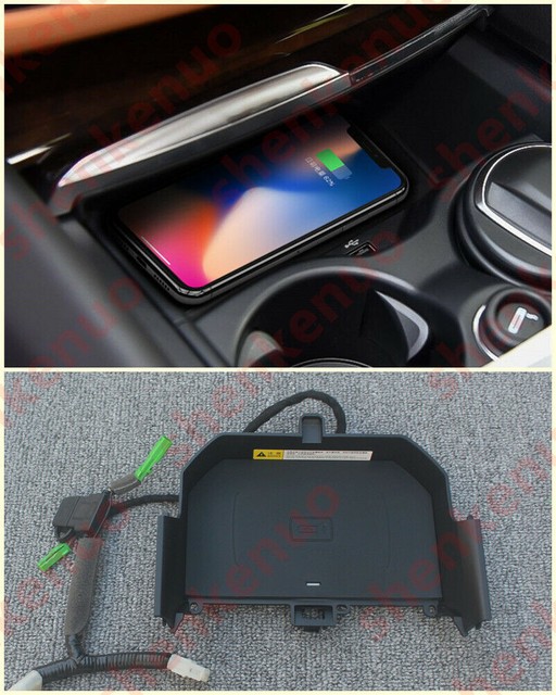 Console Storage Box Wireless Charging charger Panel Fit BMW 5 Series