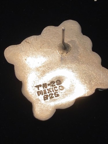 Sterling Silver TN-29 Earrings from Mexico Estate from Jewelry Store that Closed - Picture 4 of 5