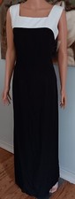 David's Bridesmaid Size 10 Square Neck Gown Wrap NWT $120 Black Sleeveless