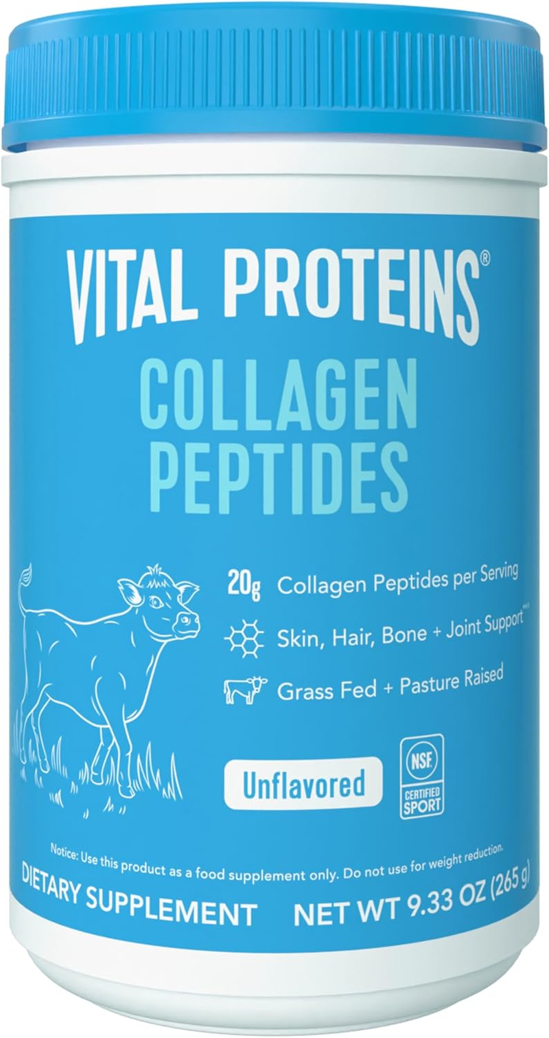 Vital Proteins Grass Fed Collagen Peptides Powder, Supports Hair, Skin, Nails, B