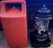 Vintage Coleman 1987 288 A 700 Adjustable Two Mantle Lantern With Red Case