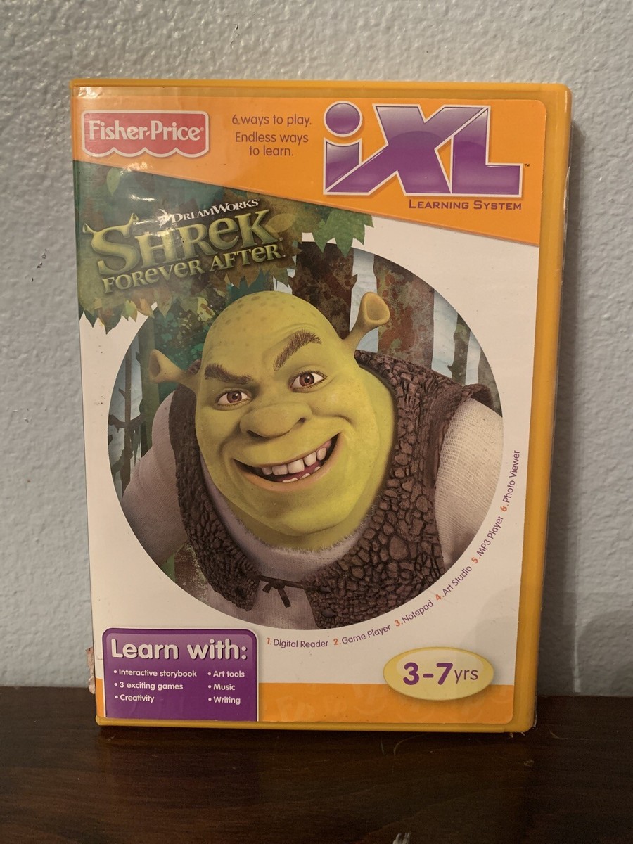 Fisher-Price iXL learning system Shrek forever after learning DVD