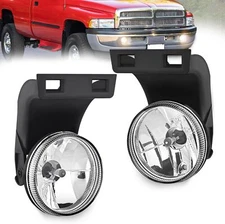 Nilight Fog Lights Assembly for 1994-2001 Dodge Ram 1500 2500 3500 2002 RAM 2500