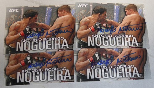 Antonio Rodrigo Nogueira Signed 2012 Topps UFC Knockout Card 13 PSA/DNA COA Auto - Picture 2 of 12