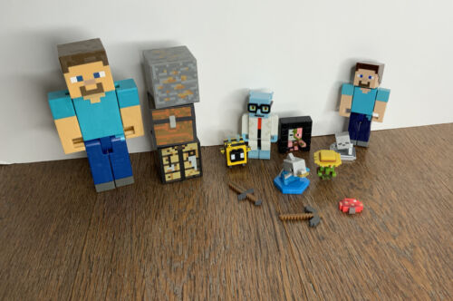 Minecraft Game Overworld Survival Pack Pitman Charged Up Creeper Villager Set - Picture 8 of 13