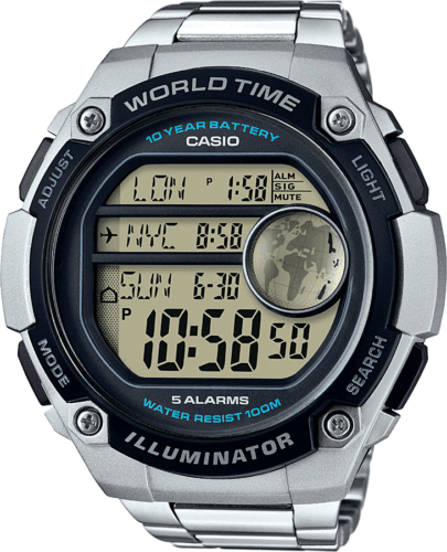 Casio CPA-100D Men's Resin/Steel Multi Time Digital CASIO ISLAMIC PRAYER Watch - Picture 5 of 37