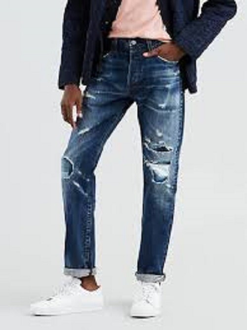 LEVI'S 501 Original Japan Made & Crafted Selvedge Big E Rip