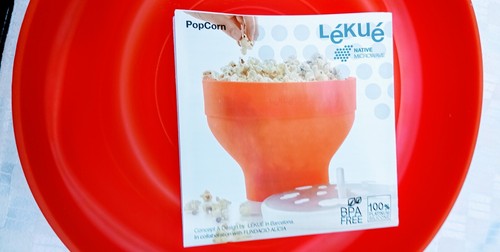 Lekue 100% Silicon Microwave Popcorn Maker Bowl 98.5 fl oz BPA Free BRAND NEW ๐ฟ - Picture 3 of 3