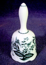 Mint BLUE DANUBE Japan 5" BELL Ming Tree ONION Dinner PORCELAIN Decorative CHIME