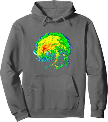 Storm Chasing Radar Image Meteorologist Inspired Tee Unisex Hooded Sweatshirt
