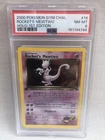 PSA 8 Pokemon 1st Ed. Gym Challenge Rocket’s Mewtwo Holo Rare 14/132 NM-MT Swirl