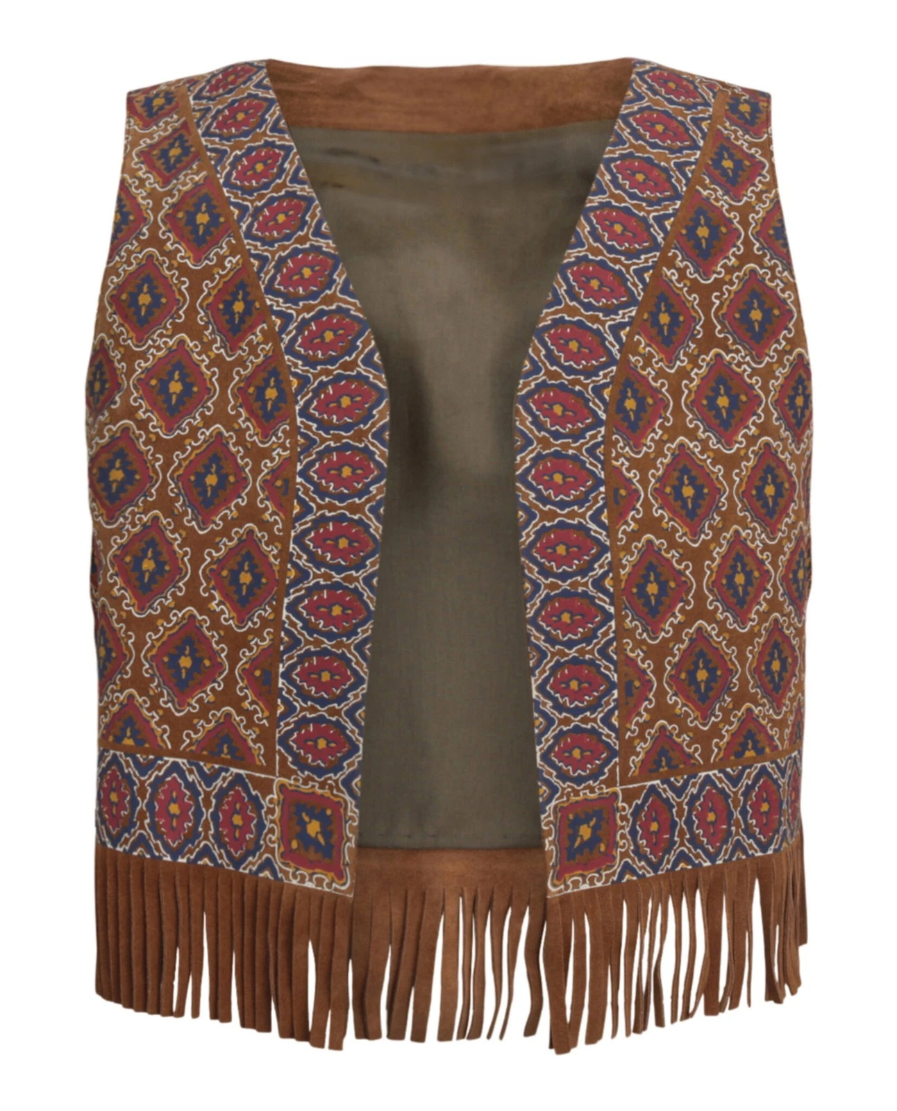 Gilet homme Gucci imprimé en daim