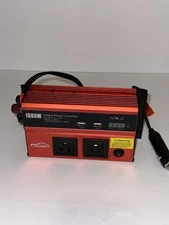 Maxpart Smart Power Inverter 1000W DC 12V To AC 110V Red PreOwned