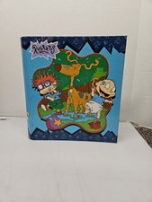 Vintage Nickelodeon  s Rugrats 3-ring Trifold Binder Tommy And Spike 1999