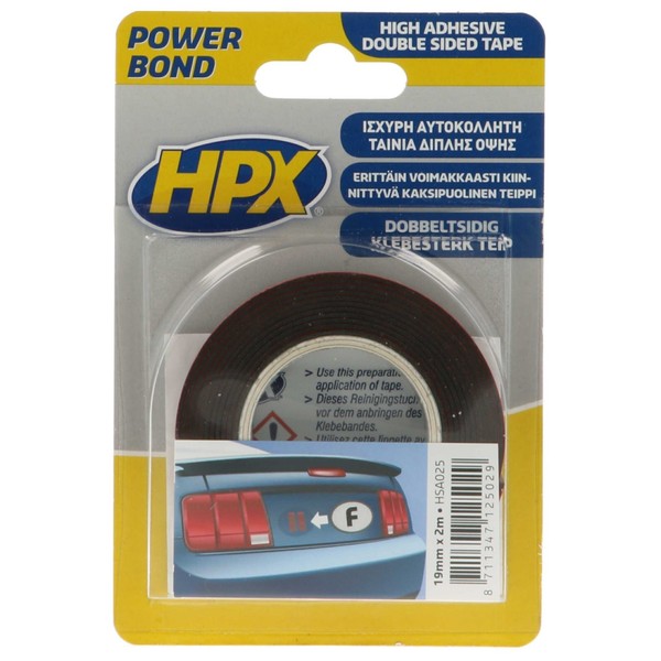 Presto Klebeband Montageband HSA Doppelseitig Anthrazit 19 Mm X 2 M HSA025 Rolle-image