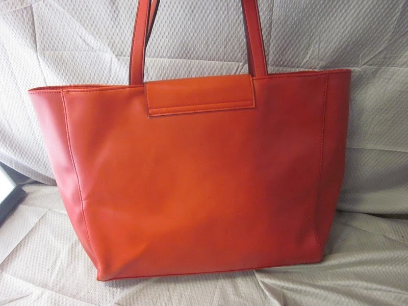 Elizabeth Arden Cartera Mujer Bolso Rojo Imitación Cuero Bolso Cartera Excelente Estado. Foto 4 de 4