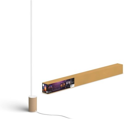 Philips Hue White & Col. Amb. Gradient Signe Oak, Stehleuchte, Holzoptik, 16