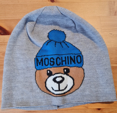 Kinder 5 Jahre Moschino Larioseta Como Lana Wolle Strick Beanie Mütze