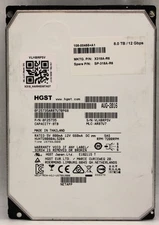 HGST 8TB HUH728080AL5204 3.5 SAS HDD *USED/WIPED*