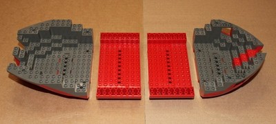 Lego Piraten Schiffsrumpf 6289 6290 Red Beard Runner  2556c04 2558c04 2560