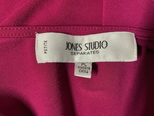 Jones Studio Separates Sleeveless Top Women’s Size PL Red Pleated -B10 - Picture 7 of 9