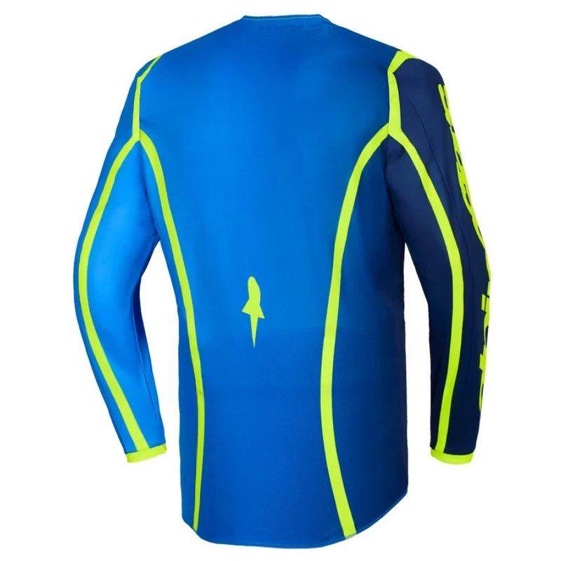 Alpinestars Fluid Apex Jersey Off-Road Top Blue Yellow Fluo, photo 2 of 2