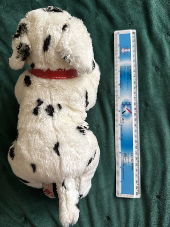 Keel Toys Buttons Dalmatian White Black Spotty Dog Soft Plush Toy 13” B3 - Image 3 of 4