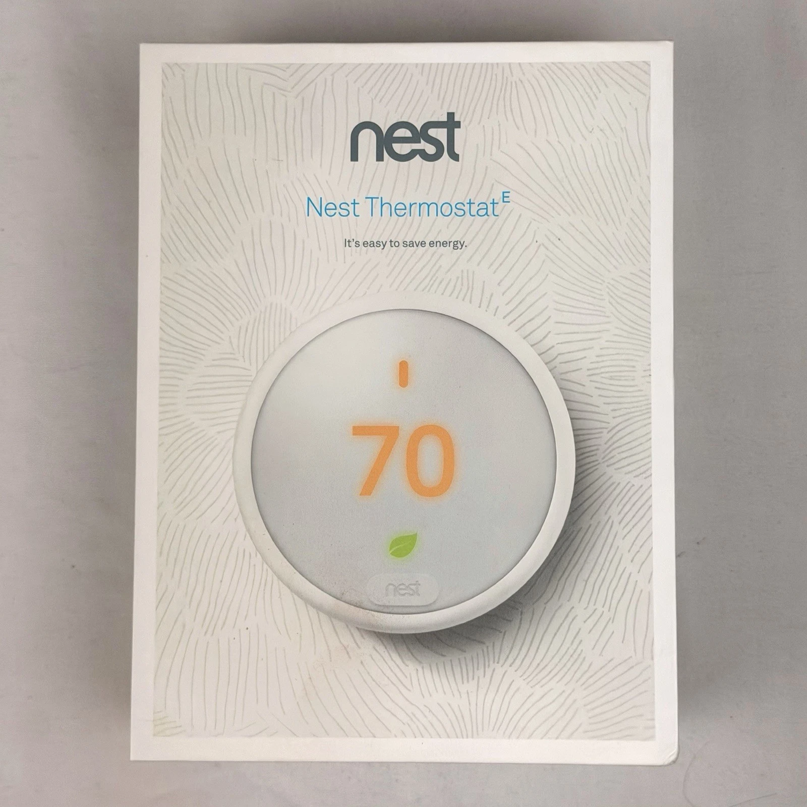 Google Nest Thermostat E Smart WiFi Programmable Thermostat T4000ES White
