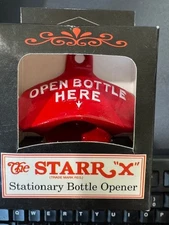 NEW  RED OPEN BOTTLE HERE Bottle Opener Starr X Wall Mounted Sturdy  Cast Iron