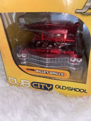 1963 Cadillac 1:24 Diecast OLDSKOOL Jada Toys Dub City Red | eBay