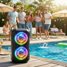 180W Peak Powerful Portable Bluetooth Speaker with Multi-Device Connectivity