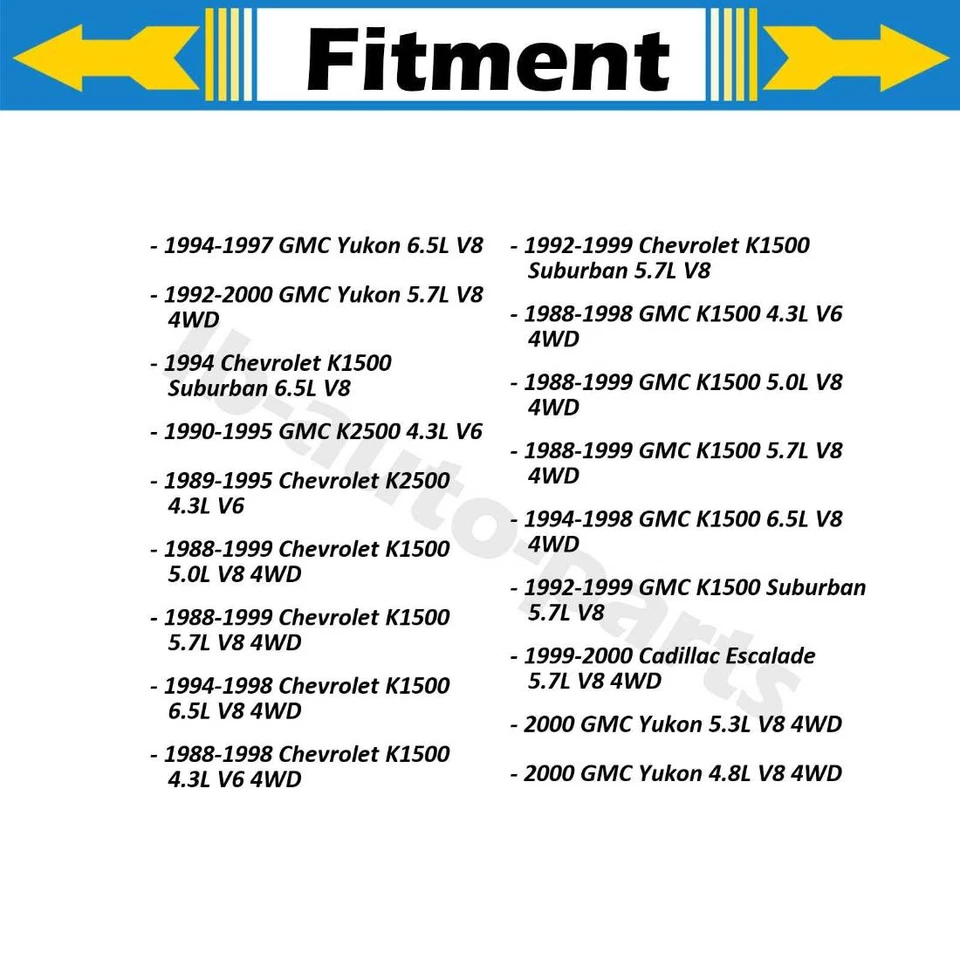 Brazo de control superior delantero con rótula 2x para GMC K2500 1990-1995 5,0 L Foto 3 de 4