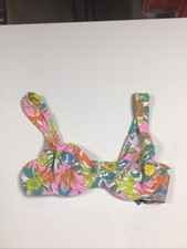 Figleaves Pink Floral Bikini Top Size 34DD