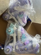 Kids Roller Skates Girls Boys Adjustable Light Up Quad Skates Birthday Gift I..